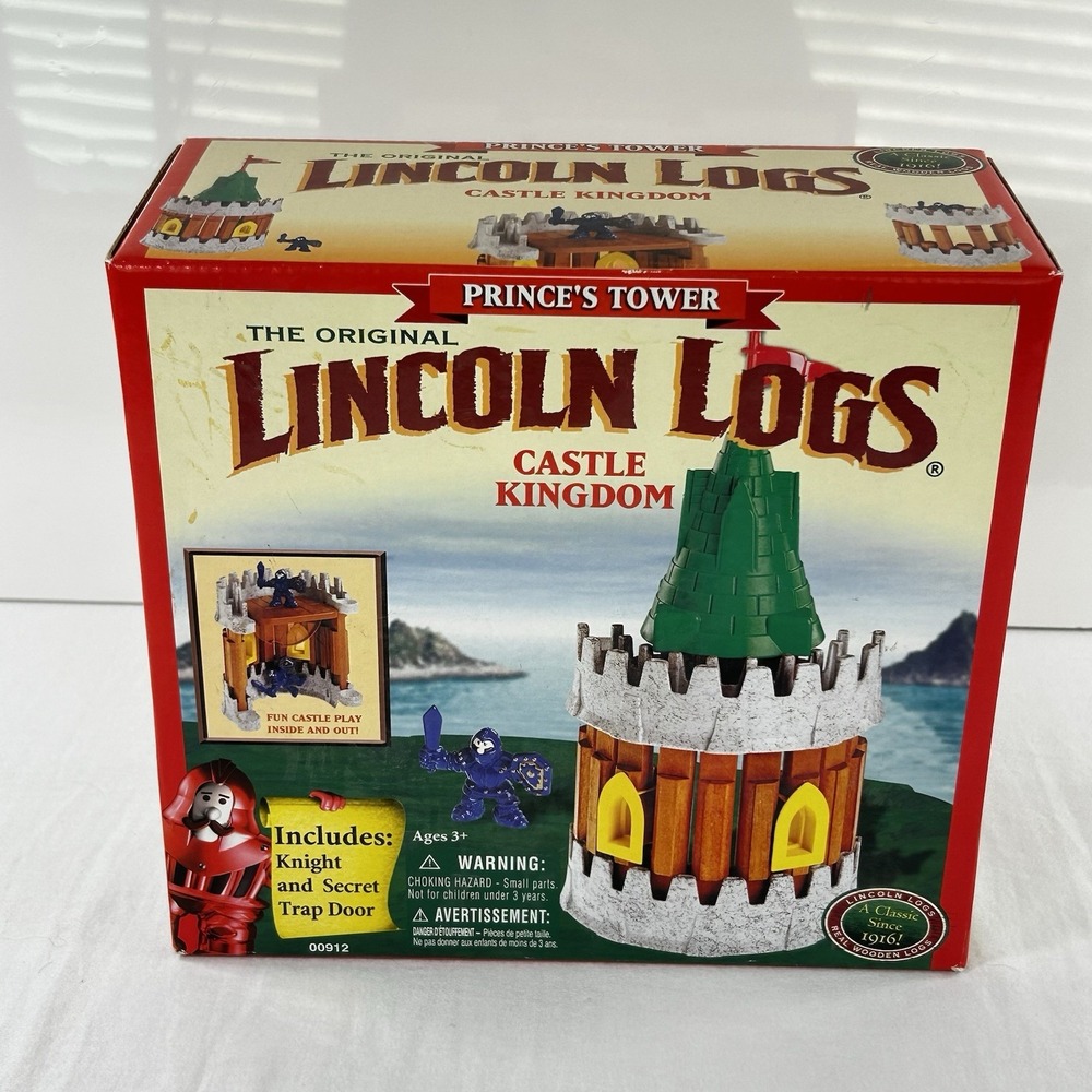 NEW Lincoln Logs Castle Kingdom Toy's R Us 2000 Prince Tower Rare